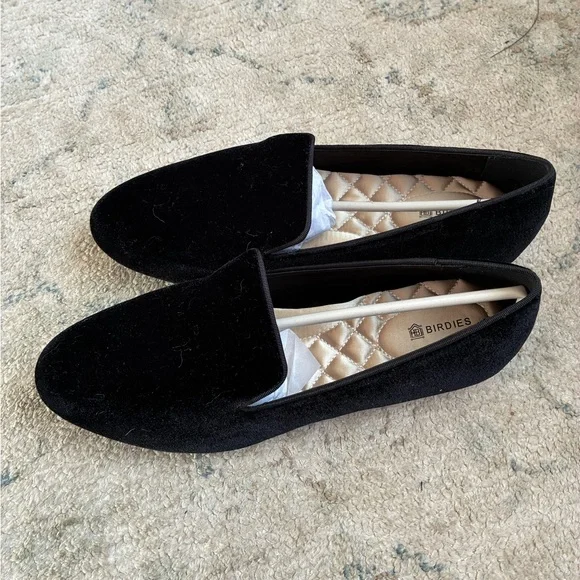 Birdies The Starling in Black Suede Loafers 8 - Picture 4 of 16